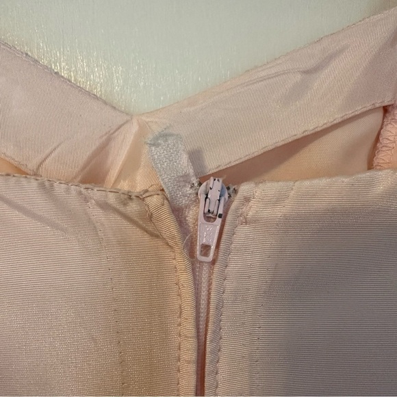 Gunne Sax by Jessica McClintock Peach Vintage Sequined Puff Sleeves Peach Size 8 - Picture 7 of 11